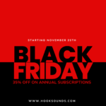 Miniatura para 35% DE DESCUENTO 🎉 ¡Gran descuento de Black Friday en HookSounds!