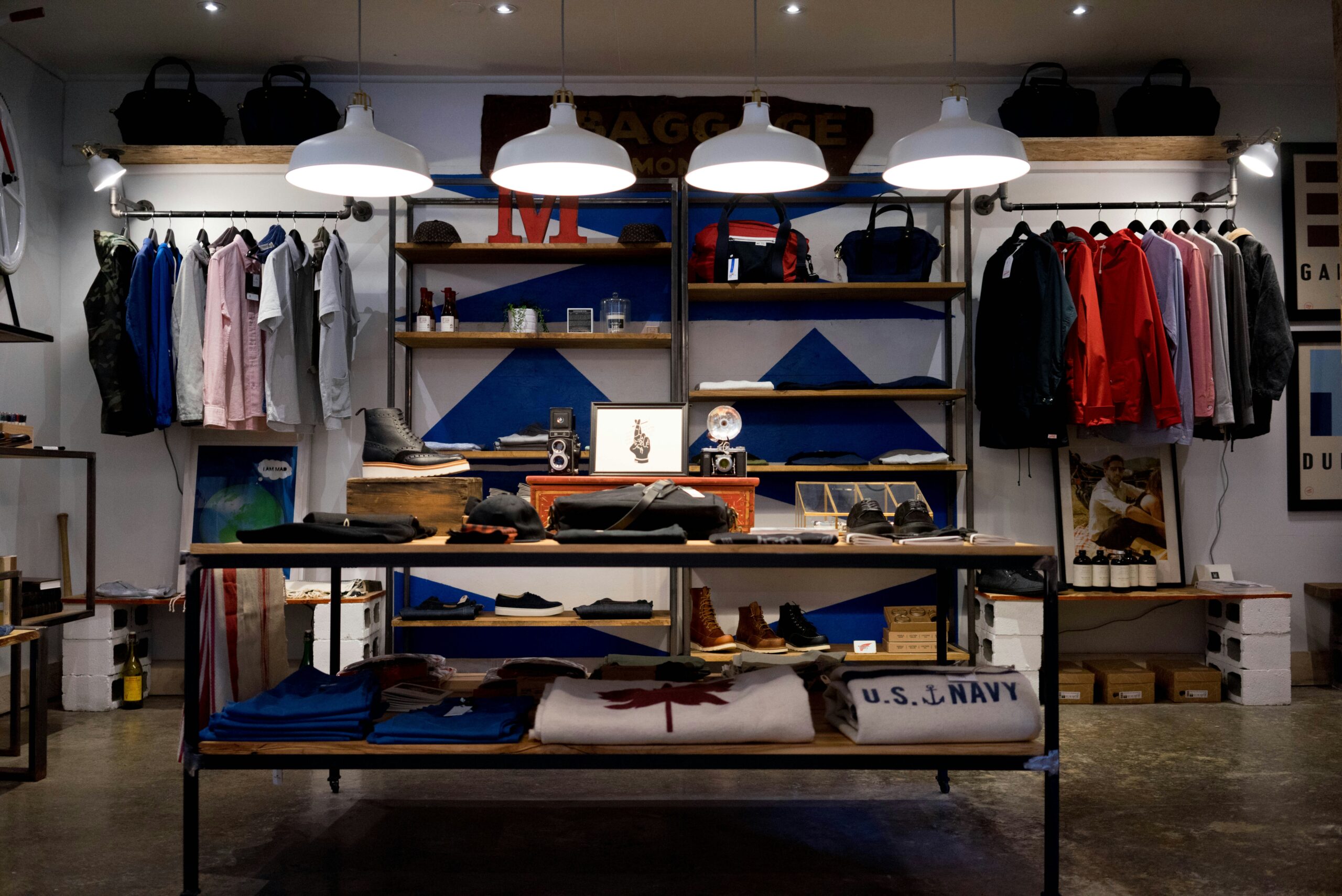 overhead music in navy store